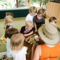 Kindergruppe im Scoutraum
