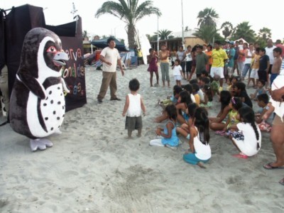 Various activities such as plays help to raise awareness among local people