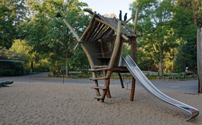 Slide at the playground at the Kangaroo Stop. (Photo: Zoo Dresden)