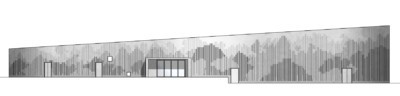 Ansicht der Fassade des neuen Orang-Utan Hauses
