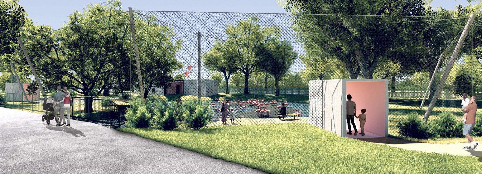 Visualisation of flamingo aviary