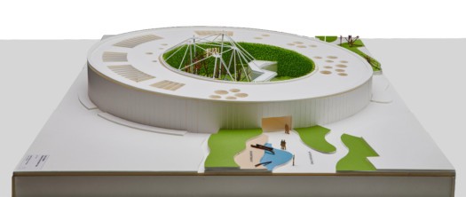 Modell des neues Orang-Utan-Hauses