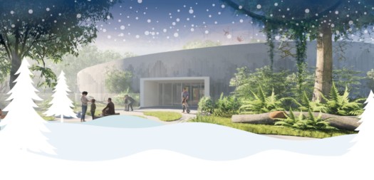 Visualisierung Orang-Utan-Haus (Grafik: Zoo Dresden) Visualisierung Orang-Utan-Haus