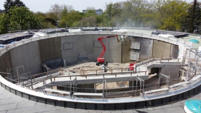 Baustelle Orang-Utan-Haus